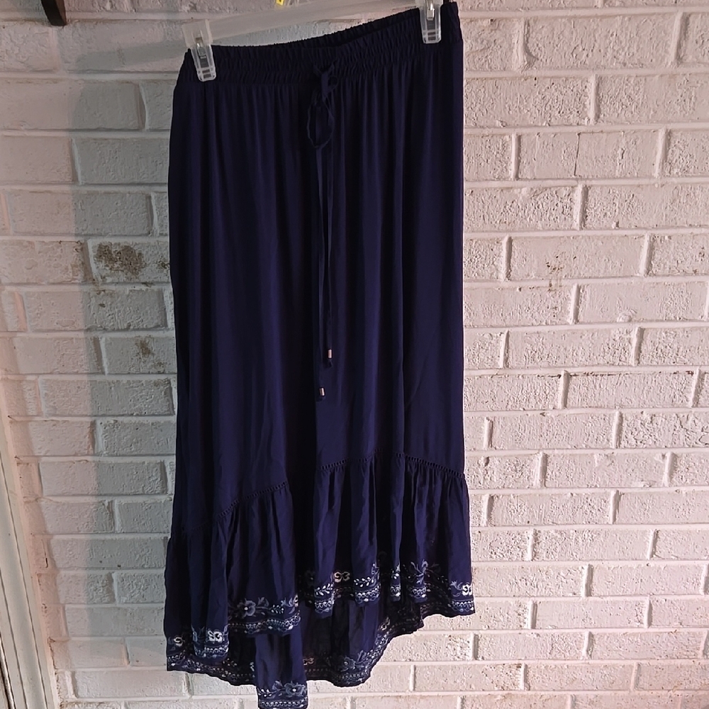 Time and Tru Blue Sapphire Skirt